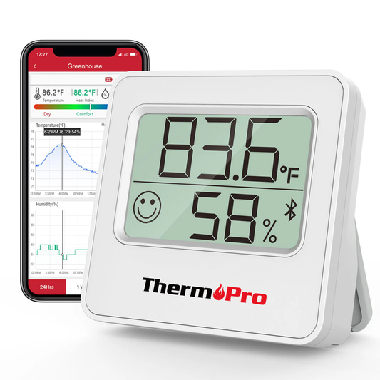 ThermoPro TP357 Indoor Bluetooth Hygrometer/Thermometer